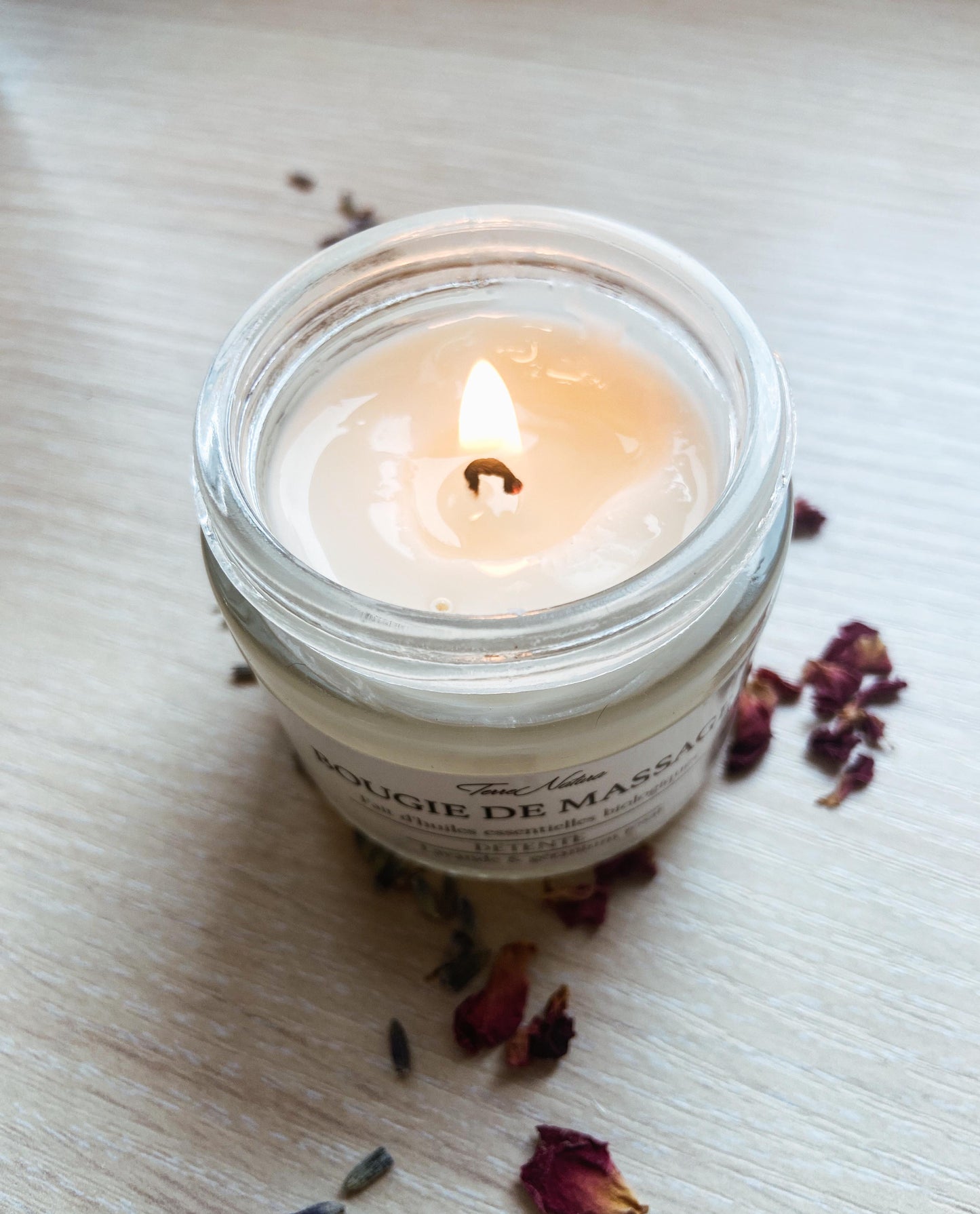 Bougie de massage naturelle - Détente