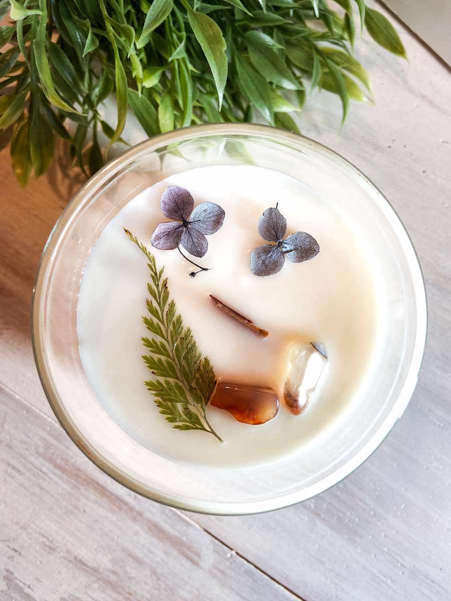 Bougie d'huiles essentielles Bleuet Pomme Cardamome - ÉDITION AUTOMNE LIMITÉE