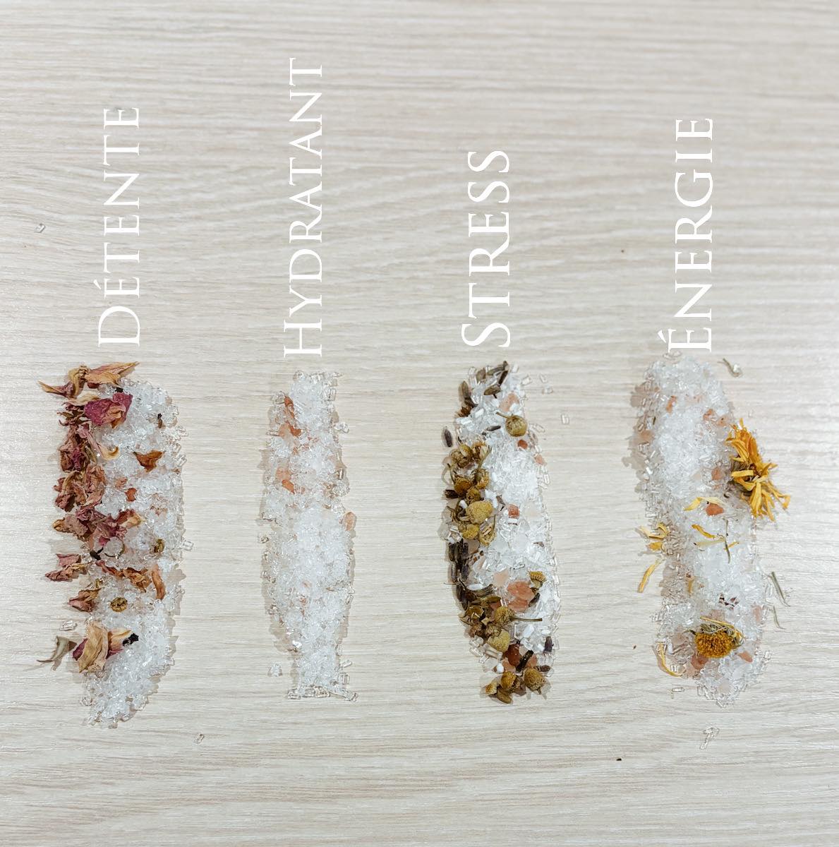 Sels de bain - Hydratant- Huile d'amande douce & Ylang Ylang