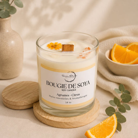 Citrine 14 Oz Citrus & Himalayan Salt Candle
