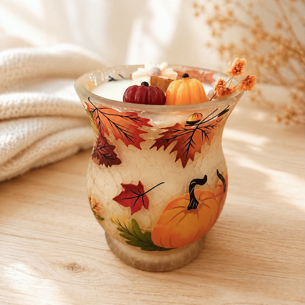 Bougie Unique Automne 2026 - Citrouille, Vanille & Cornaline