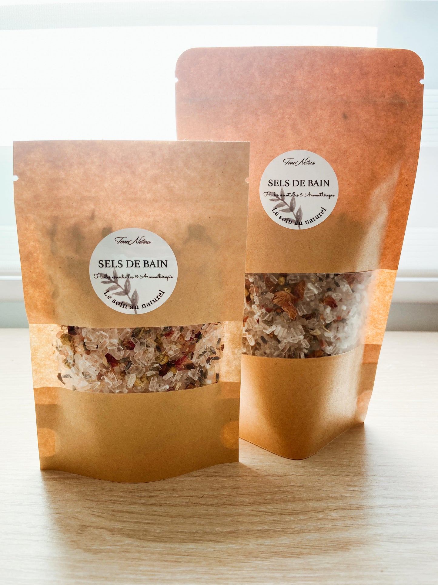 Personalized bath salts with essential oils