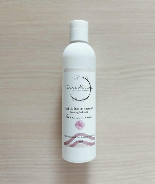Lait de bain moussant - Géranium rosat