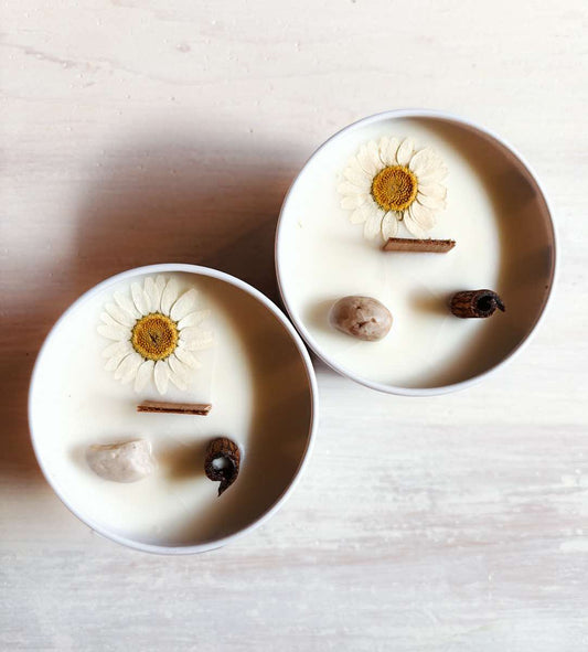 Vanilla-Chamomile & Agate Candle