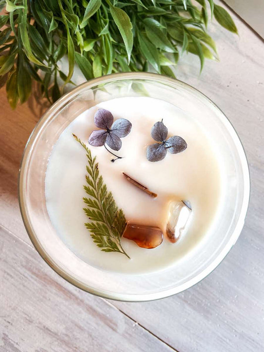 Bougie d'huiles essentielles Bleuet Pomme Cardamome - ÉDITION AUTOMNE LIMITÉE
