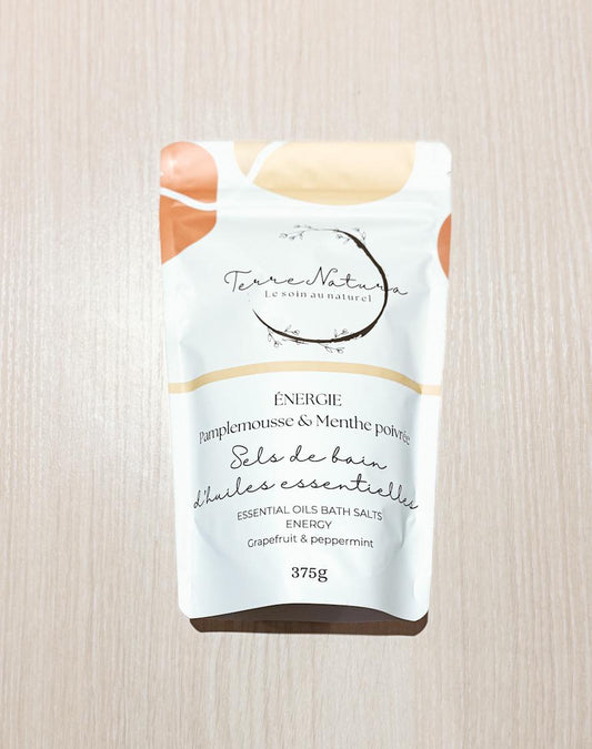 Sels de bain - Énergie - Pamplemousse & Menthe poivrée