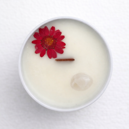 Fruity & Rose Quartz Candle 4 Oz