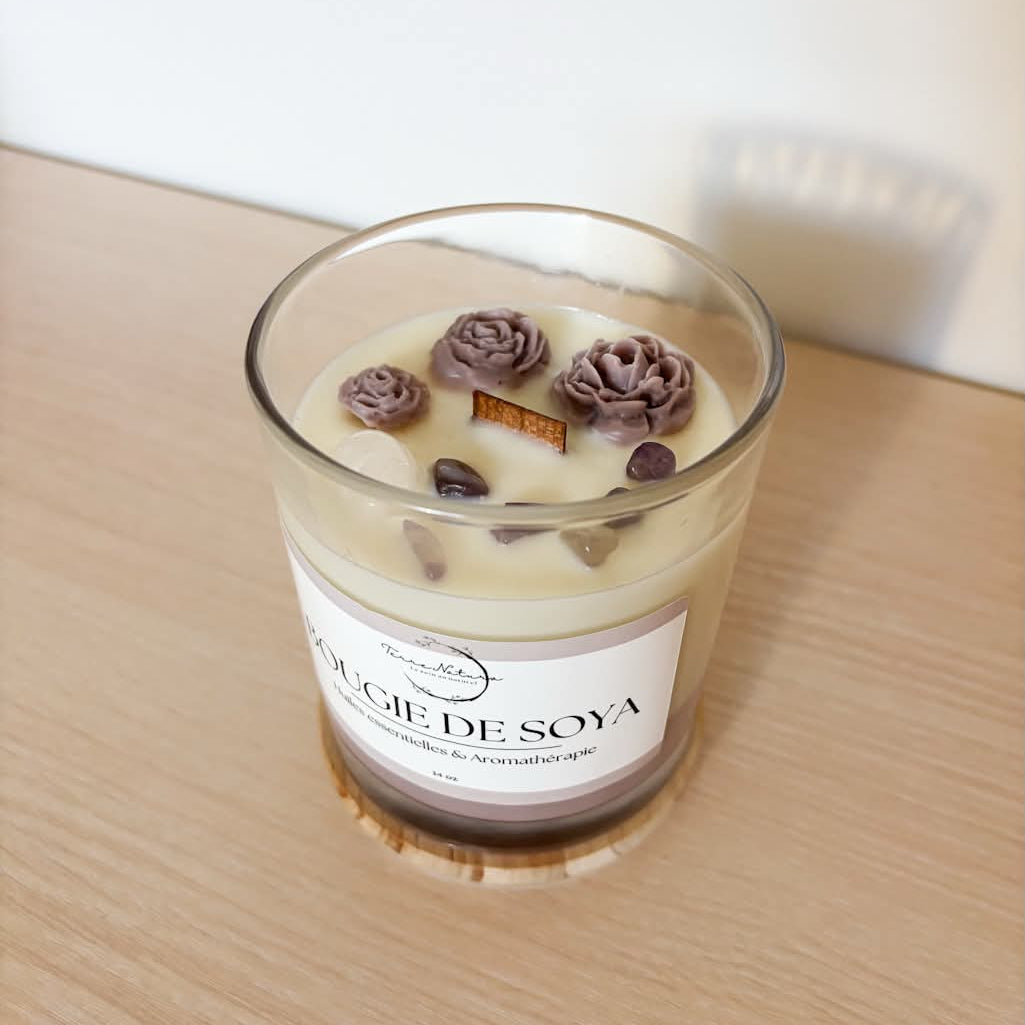 Candle Peach, Apple, Vanilla & Ocean Jasper FALL 2025 COLLECTION (Discontinued)