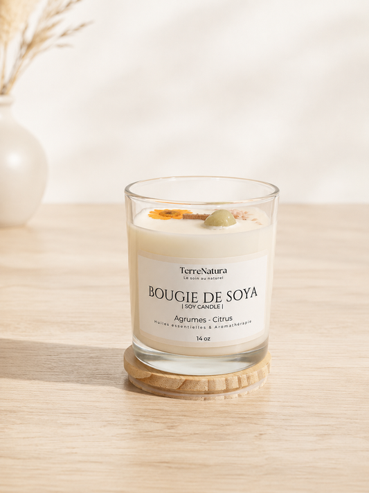 Citrine 14 Oz Citrus & Himalayan Salt Candle