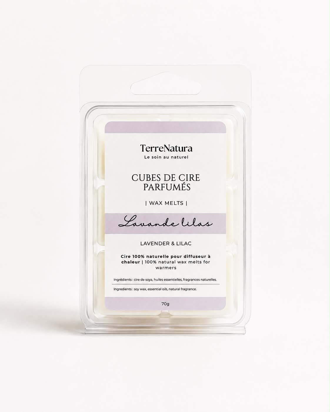 Cubes de cire parfumés naturels - Lavande lilas