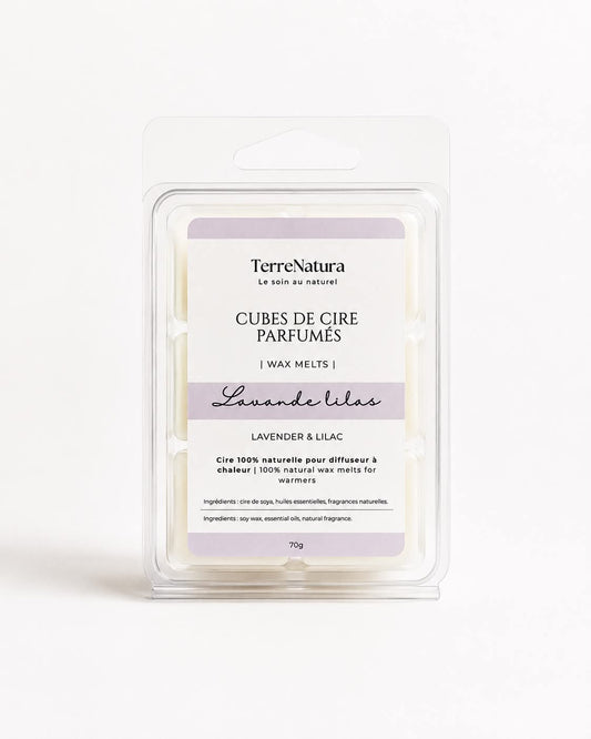 Cubes de cire parfumés naturels - Lavande lilas