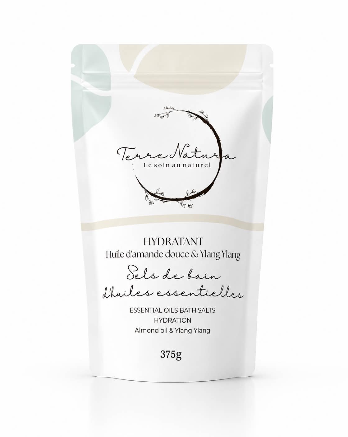 Sels de bain - Hydratant- Huile d'amande douce & Ylang Ylang