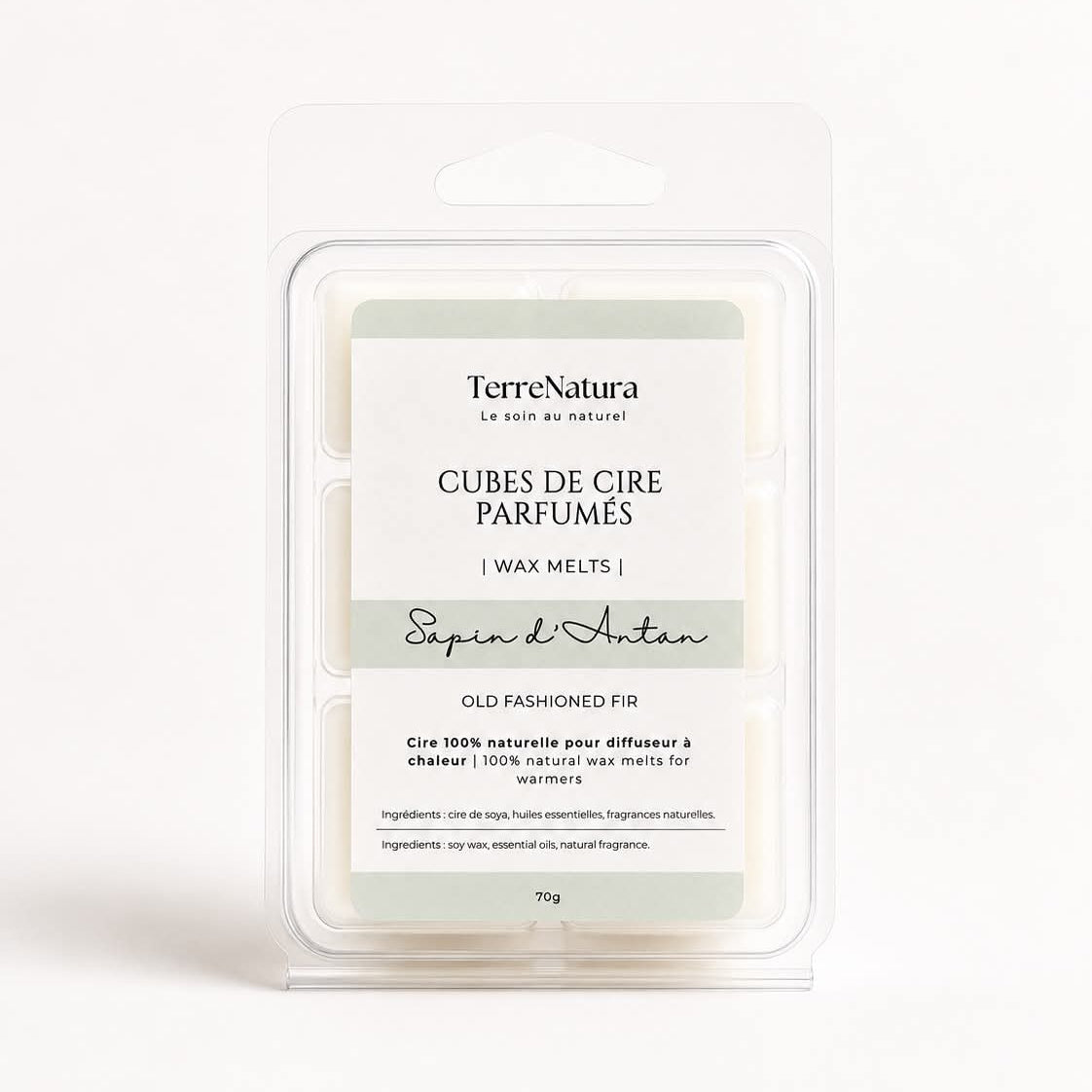 Natural Scented Wax Cubes - Vintage Fir