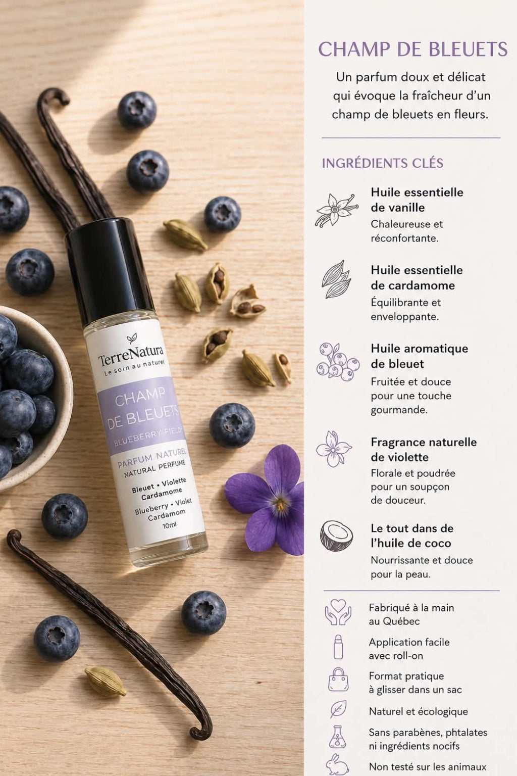 Parfum Naturel - Champ de bleuets